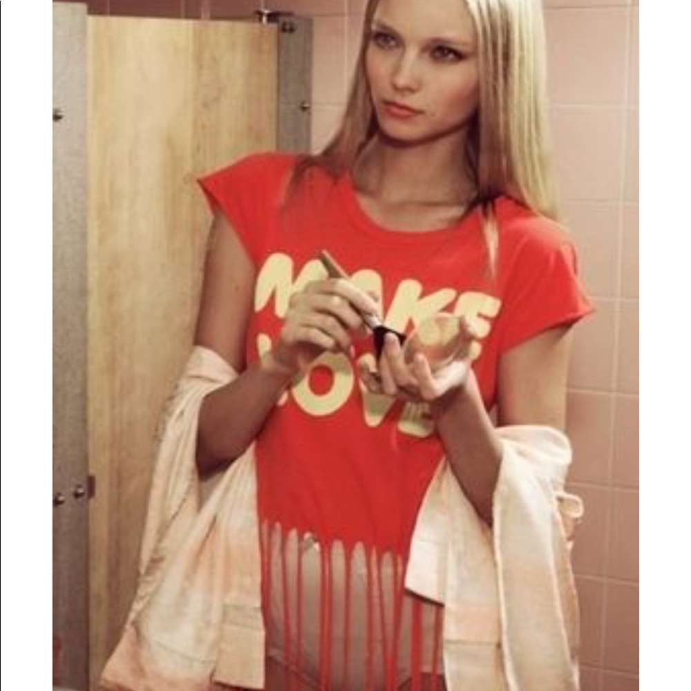 Wildfox make love fringe midi shirt